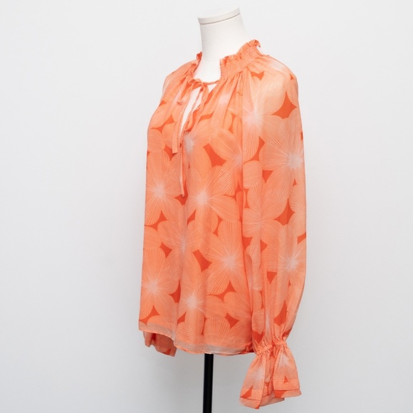 Ramy Brook | Clarke Chiffon Floral Blouse - Picture 13 of 15